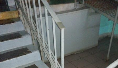 Из подъезда дома на Новгородской убрали трехдневный мусор